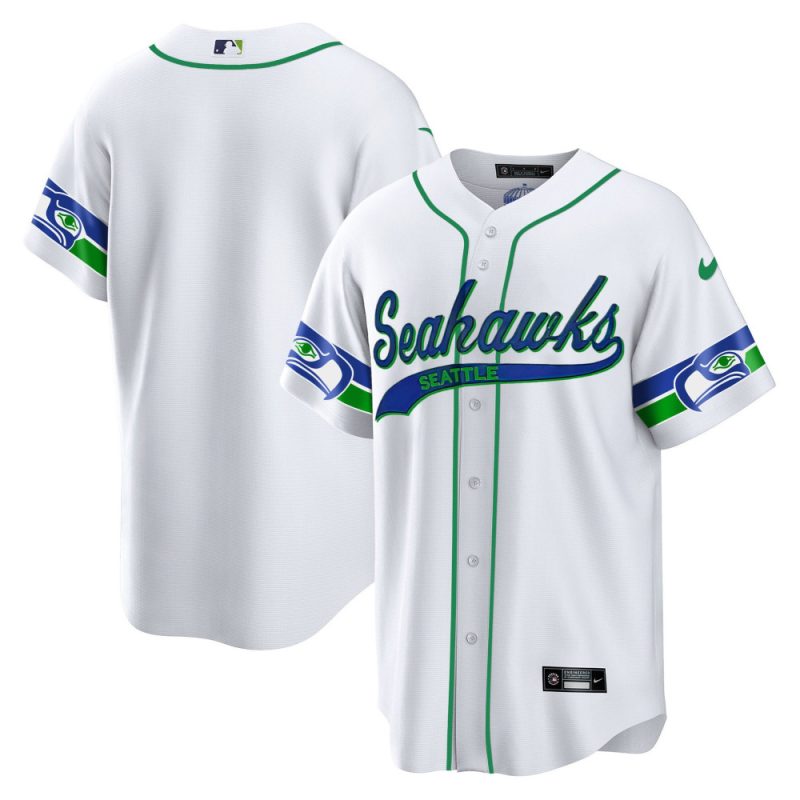 seattle seahawks throwback men jersey white