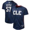 shane bieber 57 cleveland guardians 2024 city connect limited youth jersey navy