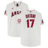 shohei ohtani 17 los angeles angels signed jersey white