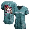 shohei ohtani 17 los angeles angels signed logo 2023 all star game limited player women jersey teal