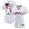 shohei ohtani 17 los angeles angels signed map 2023 home player women jersey white