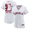 shohei ohtani 17 los angeles angels signed mvp 2023 home player women jersey white