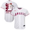 shohei ohtani 17 los angeles angels signed mvp 2023 home player youth jersey white