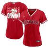 shohei ohtani 17 los angeles angels signed name 2023 alternate player women jersey red