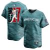 shohei ohtani 17 los angeles angels signed run 2023 all star game limited player men jersey teal