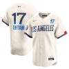 shohei ohtani 17 los angeles dodgers 2024 city connect limited men jersey cream