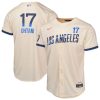 shohei ohtani 17 los angeles dodgers 2024 city connect limited youth jersey cream