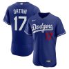 shohei ohtani 17 los angeles dodgers alternate elite jersey men royal jersey