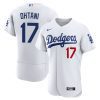 shohei ohtani 17 los angeles dodgers alternate elite jersey men white jersey