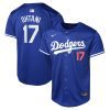 shohei ohtani 17 los angeles dodgers alternate limited youth jersey royal