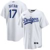 shohei ohtani 17 los angeles dodgers home jersey men white jersey