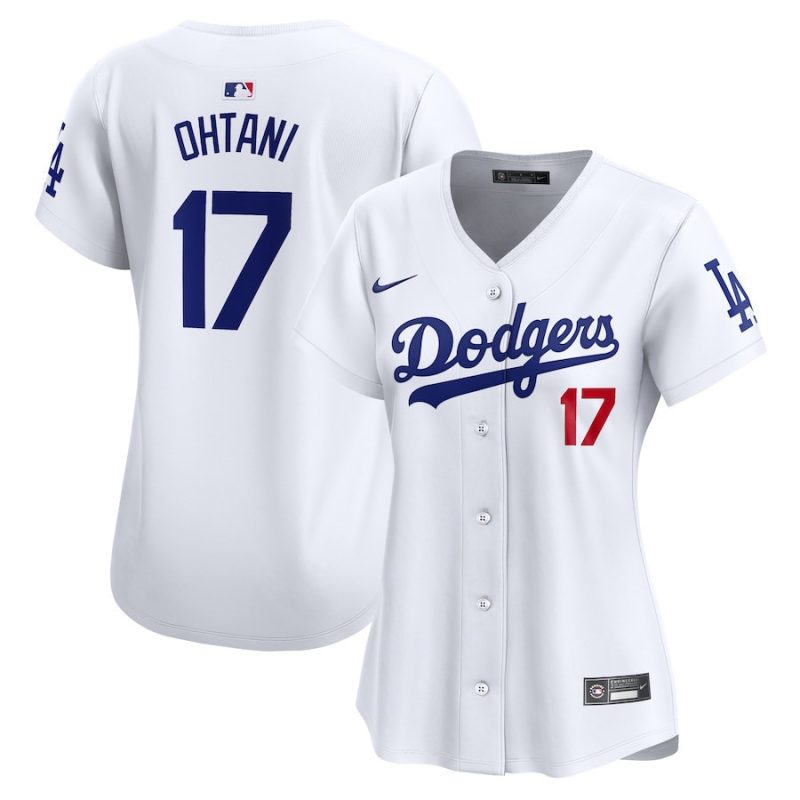 shohei ohtani 17 los angeles dodgers home women jersey white