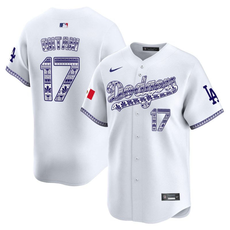 shohei ohtani 17 los angeles dodgers mexico men jersey white