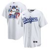 shohei ohtani 17 los angeles dodgers signed collage arts 2023 home men jersey white