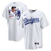 shohei ohtani 17 los angeles dodgers signed greatest sho on earth 2023 home men jersey white