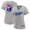 shohei ohtani 17 los angeles dodgers signed mvp 2023 road women jersey gray