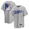 shohei ohtani 17 los angeles dodgers signed name 2023 road men jersey gray