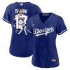 shohei ohtani 17 los angeles dodgers signed number 2023 alternate women jersey royal