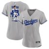 shohei ohtani 17 los angeles dodgers signed number 2023 road women jersey gray