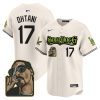 shohei ohtani 17 los angeles dodgers snoop dogg men jersey cream