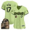 shohei ohtani 17 los angeles dodgers snoop dogg women jersey light green