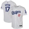 shohei ohtani 17 los angeles dodgers youth home jersey white