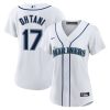 shohei ohtani 17 seattle mariners womens home jersey white