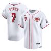 spencer steer 7 cincinnati reds home limited men jersey white