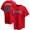 spencer strider 99 atlanta braves men jersey red