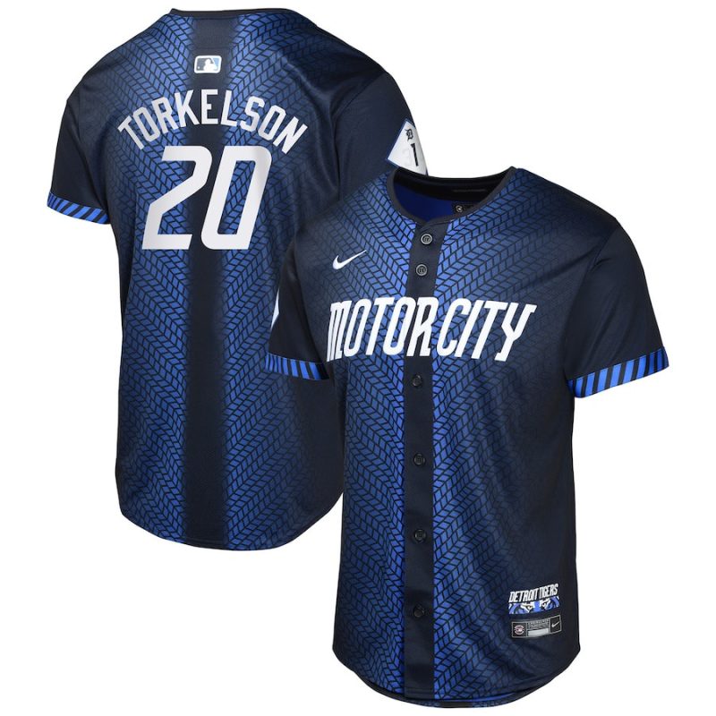 spencer torkelson 20 detroit tigers 2024 city connect limited youth jersey navy