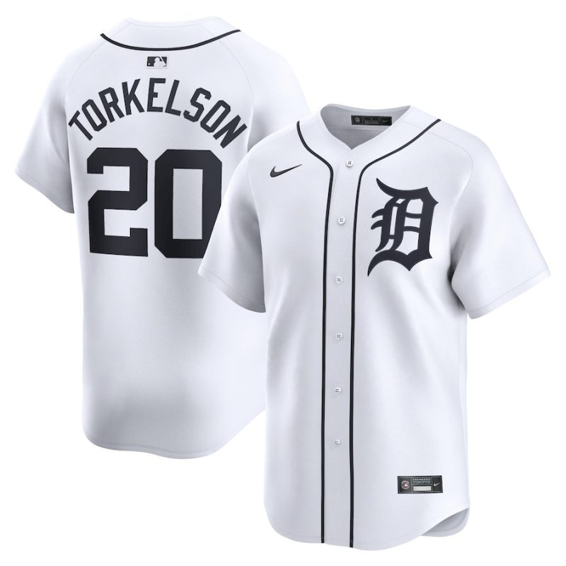 spencer torkelson 20 detroit tigers home limited player youth jersey white