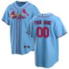 st louis cardinals alternate custom men jersey light blue