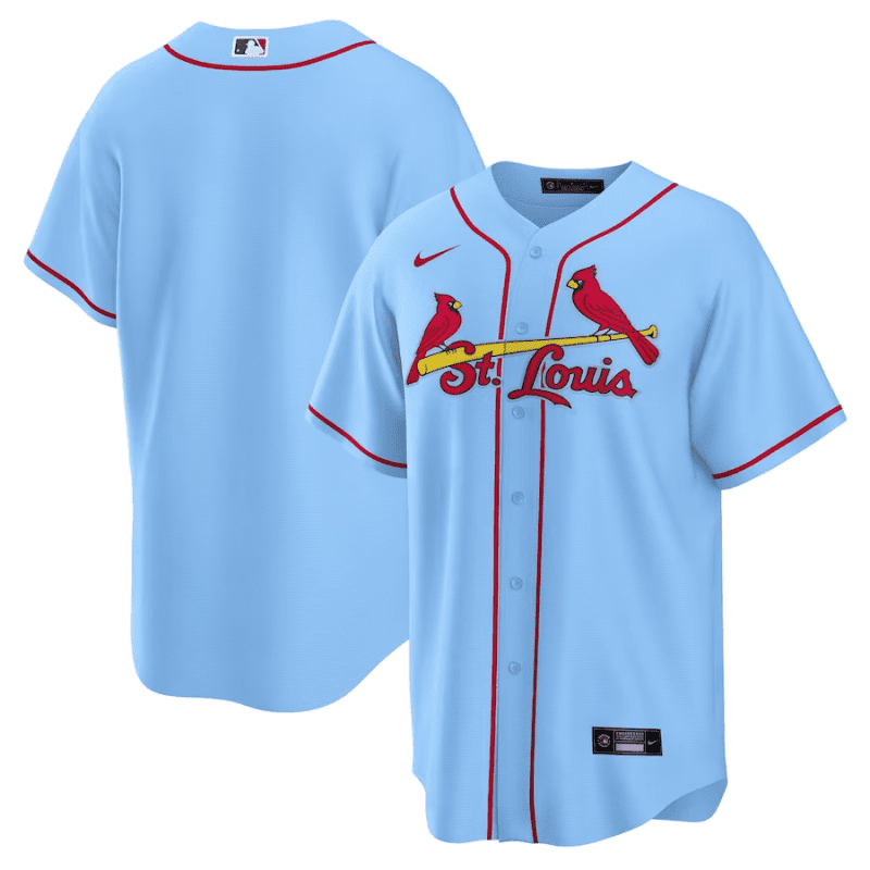 st louis cardinals alternate men jersey light blue