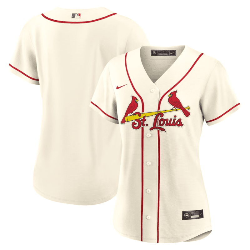 st louis cardinals women alternate jersey cream