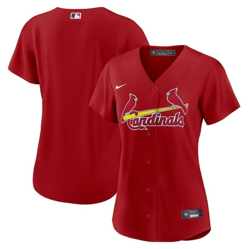 st louis cardinals womens alternate team jersey red