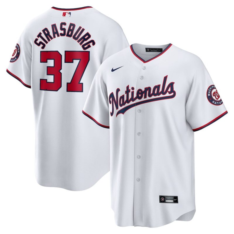 stephen strasburg 37 washington nationals home men jersey white