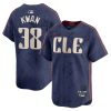 steven kwan 38 cleveland guardians 2024 city connect limited men jersey navy