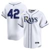 tampa bay rays 2024 jackie robinson day home men limited jersey white