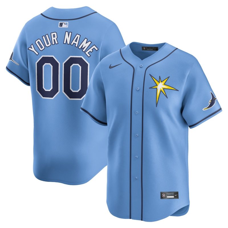 tampa bay rays alternate limited custom men jersey light blue