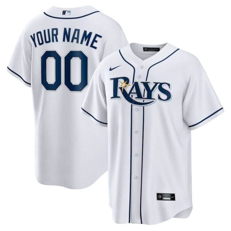 tampa bay rays home custom men jersey white