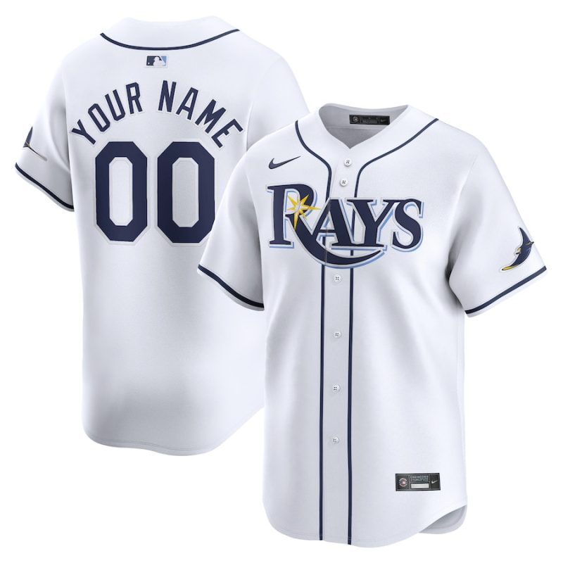 tampa bay rays home limited custom youth jersey white