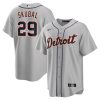 tarik skubal 29 detroit tigers road men jersey gray