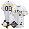 texas rangers 2023 world series texas state patch men custom jersey white gold