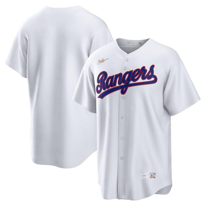 texas rangers cooperstown collection home jersey white