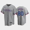 texas rangers kumar rocker 80 2022 draft gray road jersey