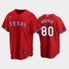 texas rangers kumar rocker 80 2022 draft red alternate jersey