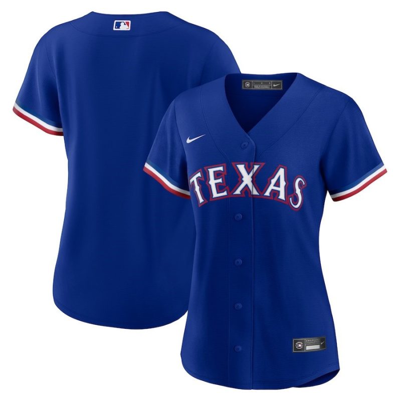 texas rangers womens alternate logo team jersey royal