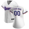 texas rangers womens home custom jersey white