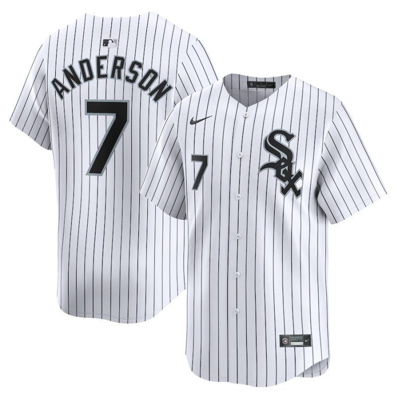 tim anderson 7 chicago white sox home limited player men jersey white