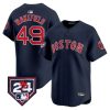 tim wakefield 49 boston red sox 2024 spring training men jersey navy